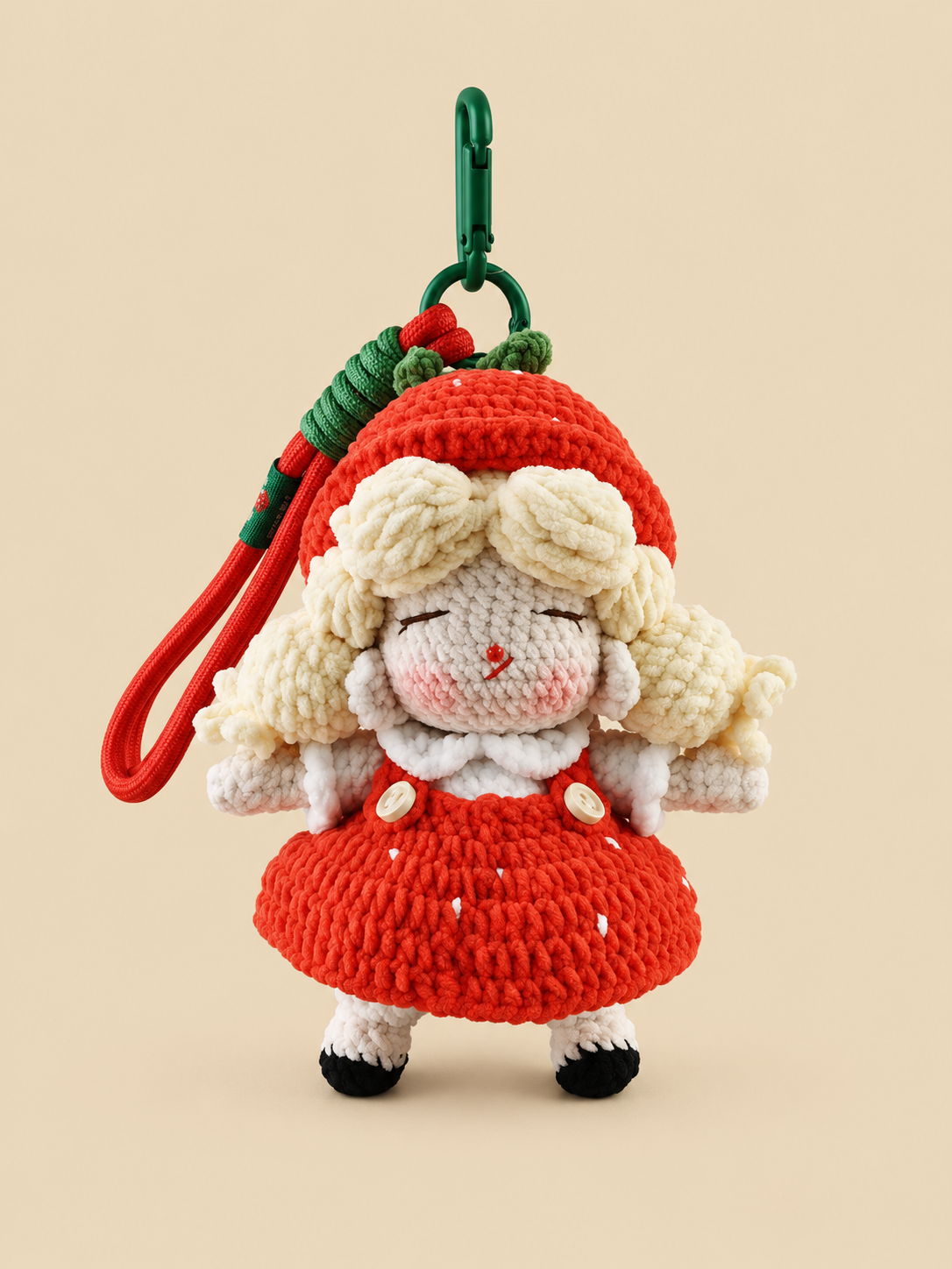 Sweet Cherry Handmade Crochet Doll
