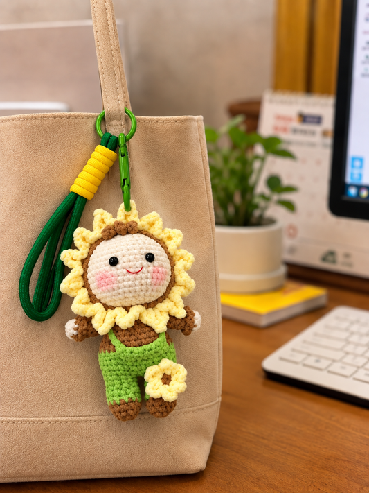 Sunny Sunflower Boy Handmade Crochet Doll