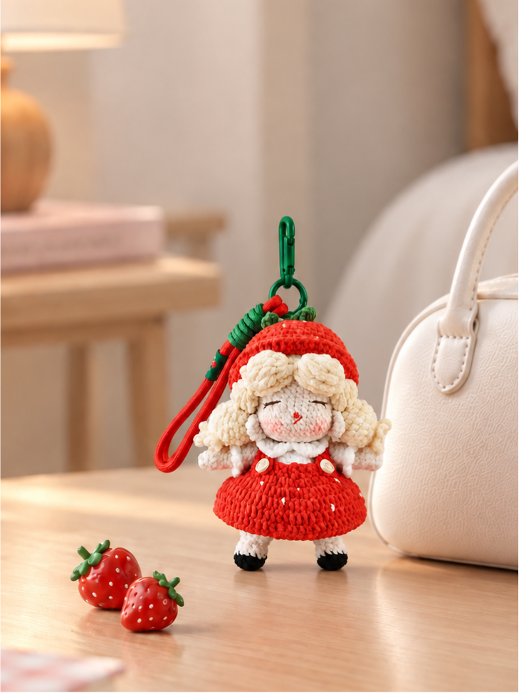 Sweet Cherry Handmade Crochet Doll