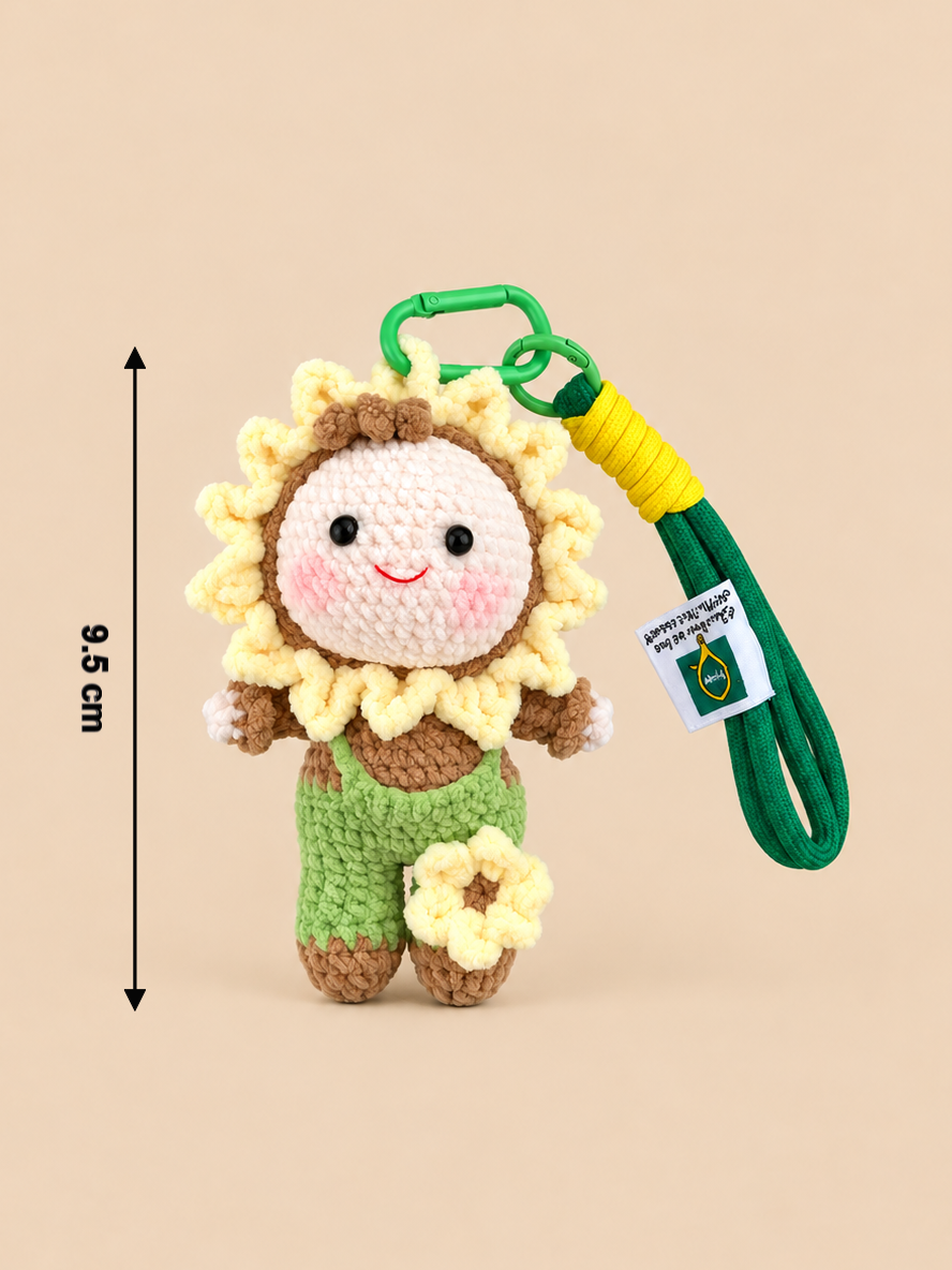 Sunny Sunflower Boy Handmade Crochet Doll