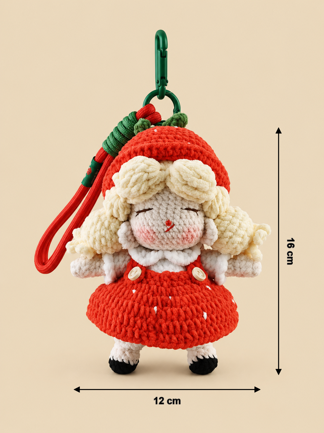 Sweet Cherry Handmade Crochet Doll