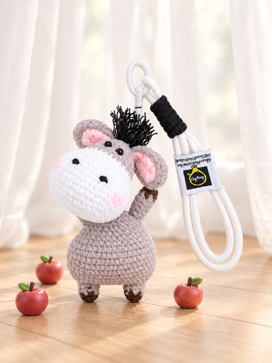 Dancing Little Donkey  Handmade Crochet Doll