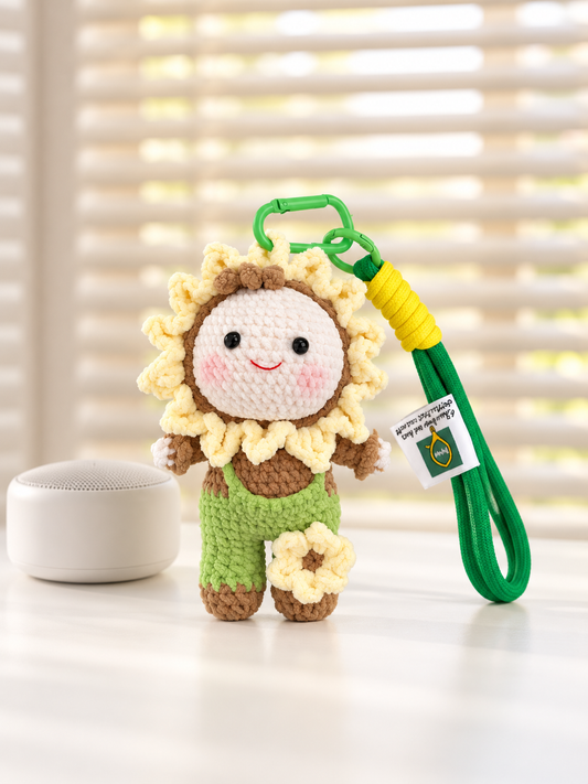 Sunny Sunflower Boy Handmade Crochet Doll